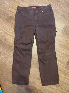 L.L. Bean BeanTech Fleece Lined Brown Cargo Utility Pants